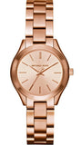 Michael Kors MK3513 Slim Runway Women's Watch – Rose Gold Dial & Rose Gold Steel Bracelet