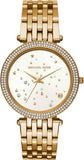 Michael Kors MK3727 Darci Quartz Women's Watch – White Dial & Gold Steel Bracelet