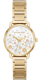 Michael Kors MK3840 Portia Quartz Women's Watch – White Dial & Gold Steel Strap