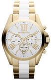Michael Kors MK5743 Bradshaw Chronograph Women's Watch – White Dial & Two-Tone Steel Bracelet