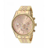 Michael Kors Lexington Gold Dial Gold Steel Strap Watch for Women - MK6473