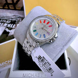 Michael Kors Pilot Quartz Silver Dial Silver Steel Strap Watch For Women - MK7368