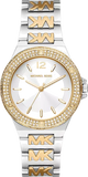 Michael Kors MK7338 Lennox Three-Hand Women's Watch – Silver Dial & Two-Tone Steel Strap