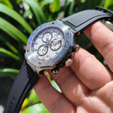 Tissot T141.417.17.011.00 T-Race Chronograph Men’s Watch – White Dial & Black Rubber Strap