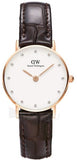 Daniel Wellington DW00100061 Classy York Women's Watch – White Dial & Brown Leather Strap