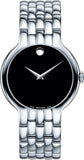 Movado 0606337 Classic Quartz Men's Watch – Black Dial & Silver Steel Strap