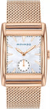 Movado 3650041 Heritage Women's Watch – White Mother of Pearl Dial & Rose Gold Mesh Bracelet