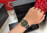 Movado 0607194 Museum Classic Men's Watch – Black Dial & Black Leather Strap