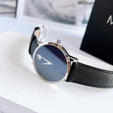 Movado 0607197 Museum Classic Men's Watch – Blue Dial & Black Leather Strap