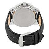 Maserati Successo 44mm Grey Dial Black Leather Strap Watch For Men - R8871621006