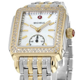 Michele Deco Silver Dial Two Tone Steel Strap Watch For Women - MWW06V000023