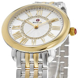 Michele Serein Silver Dial Two Tone Steel Strap Watch for Women - MWW21B000015