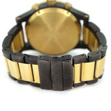 Nixon 51-30 Chrono Black Dial Two Tone Steel Strap Watch for Men - A083-595