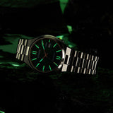 Citizen Tsuyosa NJ0150-81X Men's Automatic Watch – Green Dial with Silver Steel Strap