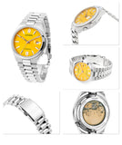 Citizen Tsuyosa NJ0150-81Z Men's Automatic Watch – Yellow Dial with Silver Steel Strap