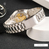 Citizen x Pantone NJ0158-89W Men's Automatic Watch – Blazing Red Dial with Silver Steel Strap