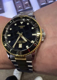 Tissot T120.410.22.051.00 Seastar 1000 Men’s Watch – Black Dial & Two-Tone Stainless Steel Bracelet
