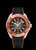 Omega Seamaster Planet Ocean 6000M Co Axial Master Chronograph Black Dial Black Rubber Strap Watch for Men - 21532462106001