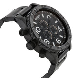 Nixon 51-30 Chrono Black Dial Black Steel Strap Watch for Men - A083-001