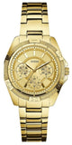 Guess W0235L5 Mini Phantom Diamonds Women's Watch – Gold Dial & Gold Steel Bracelet