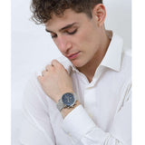 Maserati Epoca Chronograph Blue Dial Silver Steel Strap Watch For Men - R8873618024