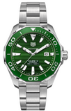 Tag Heuer Aquaracer Calibre 5 WAY201S.BA0927 Men's Automatic Watch – Green Dial with Stainless Steel Bracelet