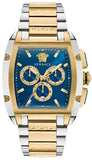 Versace VE6H00723 Dominus Chronograph Men's Watch – Blue Dial & Two Tone Steel Strap