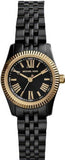 Michael Kors MK3299 Lexington Quartz Women's Watch – Black Dial & Black Steel Strap