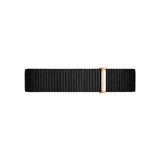 Daniel Wellington Classic Petite Cornwall Black Dial Black NATO Strap Watch For Women - DW00100215