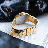 Guess GW0606L2 Cubed Analog Women’s Watch – Gold Dial & Gold Steel Strap
