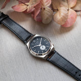 Citizen Tsuyosa NK5010-01H Men's Automatic Watch – Grey Dial with Black Leather Strap