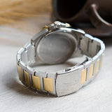 Guess W0799G4 Frontier Chronograph Men’s Watch – Silver Dial & Two Tone Steel Strap with Crystals