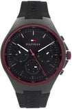 Tommy Hilfiger 1792056 Justin Chronograph Men's Watch – Black Dial & Black Rubber Strap