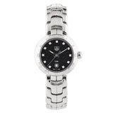 Tag Heuer Link Quartz Diamonds Black Dial Silver Steel Strap Watch for Women - WAT1410.BA0954