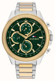 Tommy Hilfiger 1792079 Clark Chronograph Men's Watch – Blue Dial & Two-Tone Steel Strap