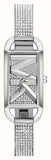 Michael Kors MK4841 Empire Three-Hand Quartz Women's Watch – Silver Dial & Silver Steel Strap