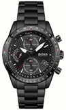Hugo Boss 1513771 Aero Quartz Men's Watch – Black Dial & Black Steel Strap