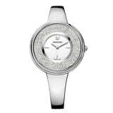 Swarovski Crystalline Pure Silver Dial Silver Steel Strap Watch for Women - 5269256