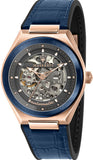 Maserati R8821139001 Triconic Skeleton Men’s Watch – Black Dial & Blue Leather Strap
