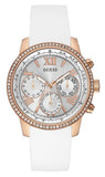 Guess W0616L1 Sport Women's Watch – White Dial & White Rubber Strap