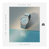 Maurice Lacroix AI6008 Aikon Automatic Men’s Watch – Sky Blue Dial & Silver Steel Strap