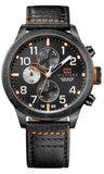 Tommy Hilfiger 1791136 Trent Multifunction Men's Watch – Black Dial & Black Leather Strap