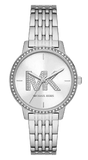 Michael Kors MK1055 Melissa Quartz Women's Watch – Silver Dial & Silver Steel Strap