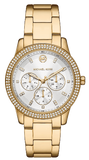 Michael Kors MK6969 Tibby Multifunction Quartz Women's Watch – White Dial & Gold Steel Strap