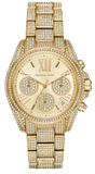 Michael Kors MK6494 Mini Bradshaw Crystals Quartz Women's Watch – Gold Dial & Gold Steel Strap