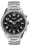Fossil BQ2797 Brox Multifunction Women’s Watch – Black Dial & Silver Steel Strap