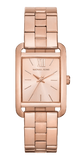 Michael Kors MKO1032 Monroe Three-Hand Quartz Women's Watch – Rose Gold Dial & Rose Gold Steel Strap