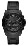 Michael Kors MK8900 Alek Oversized Quartz Men's Watch – Black Dial & Black Steel Strap