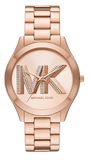 Michael Kors MK4733 Slim Runway Analog Women's Watch – Rose Gold Dial & Rose Gold Steel Strap