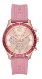 Michael Kors MKO1039 Berkley Quartz Women's Watch – Rose Gold Dial & Pink Rubber Strap